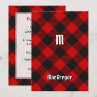 MacGregor Rob Roy Tartan Invitation