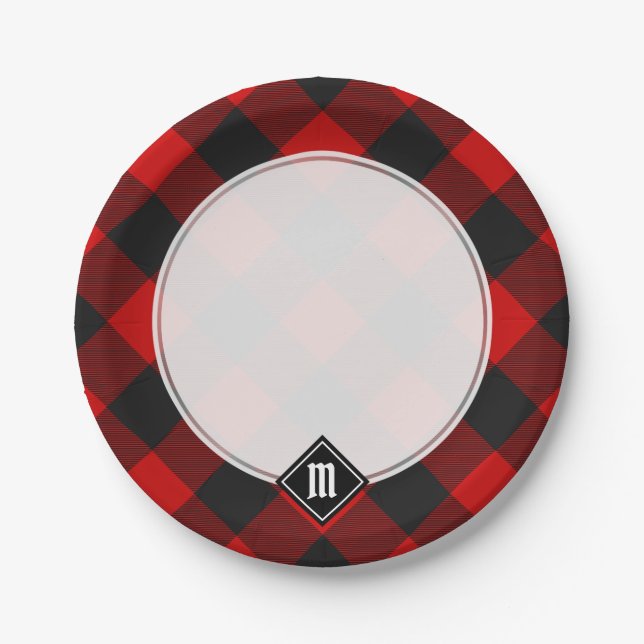 MacGregor Rob Roy Tartan Paper Plates (Front)