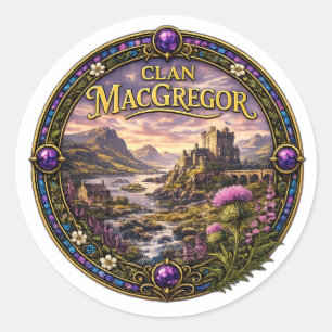 MacGregor Scottish Clan Classic Round Sticker