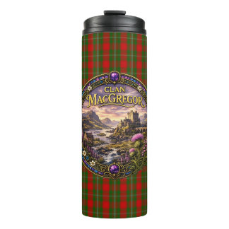 MacGregor Scottish Clan Tartan Thermal Tumbler