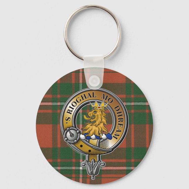 MacGregor Tartan & Badge Key Ring (Front)