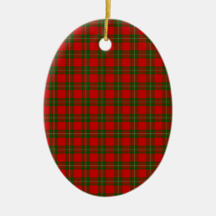 MacGregor Tartan Ceramic Tree Decoration