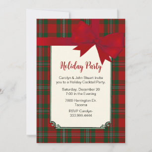 MacGregor Tartan Plaid Custom Christmas Party  Invitation