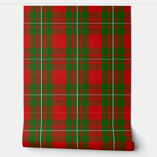 MacGregor Tartan Plaid Scottish Clan Wallpaper (Unrolling)