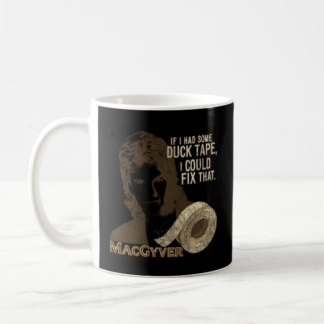 Macgyver Duct Tape Coffee Mug (Left)