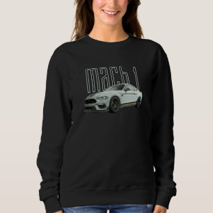 Mach 1 Performance Car 5 0 Liter V8 Muscle Sweatshirt