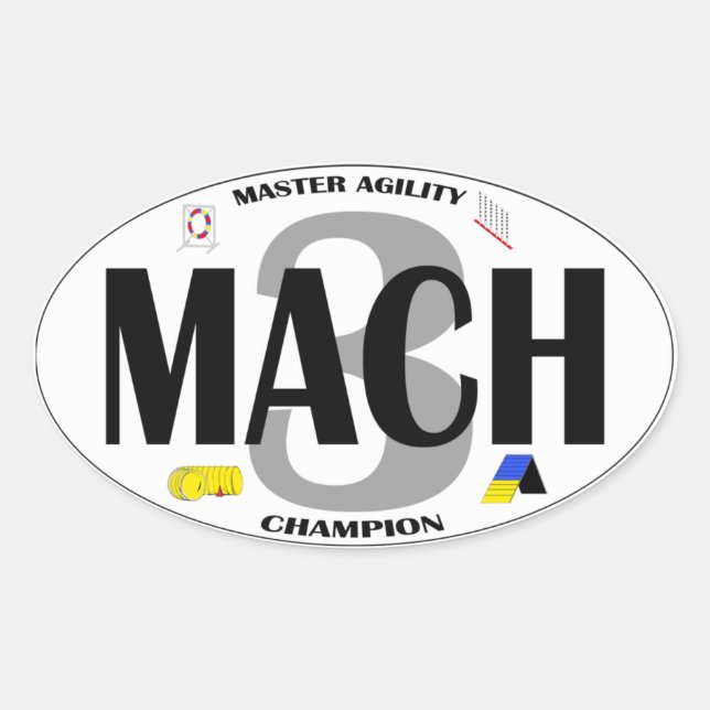 MACH Dog Agility title Sticker (Front)