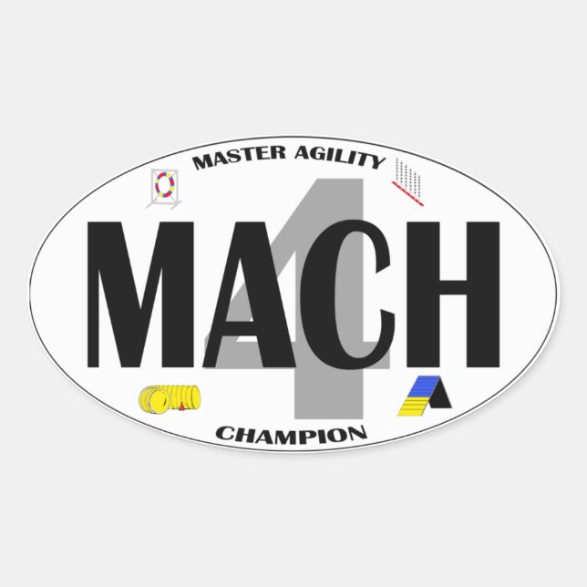 MACH Dog Agility title Sticker (Front)