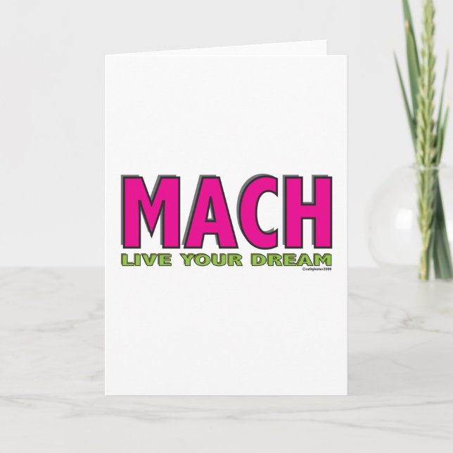 MACH-Live Your Dream Card (Front)