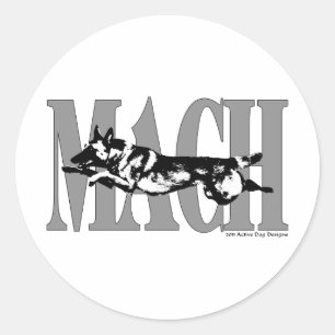 MACH Mal Classic Round Sticker