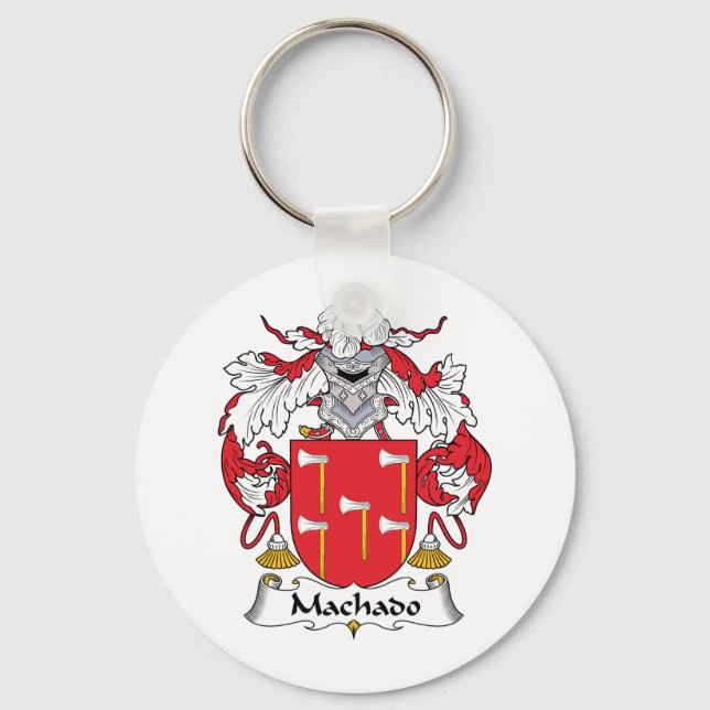 Machado Family Crest Key Ring (Front)