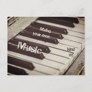 Mache deine eigene Art von Musik Postcard