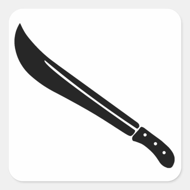 Machete Square Sticker (Front)