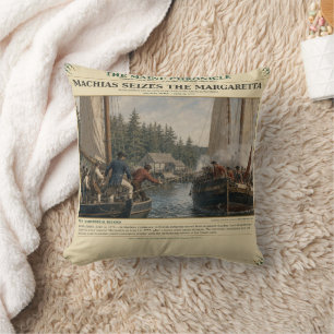 Machias Seizes The Margaretta June 12, 1775 Cushion