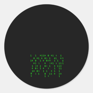 Machine Ai Learning Generated Techie Developers Classic Round Sticker