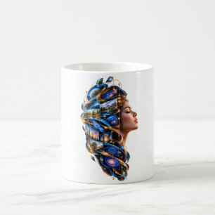 Machine-Aided Thinking Futuristic Intelligence Coffee Mug