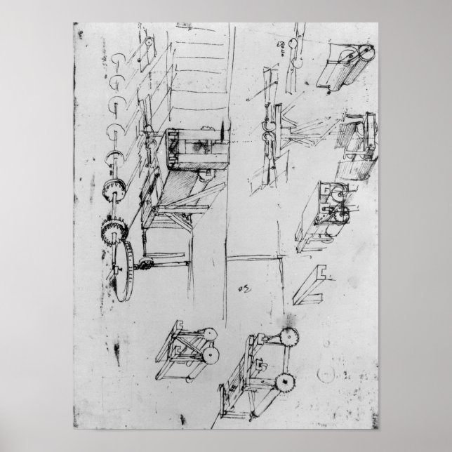 Machine designs, fol. 367r-b poster (Front)