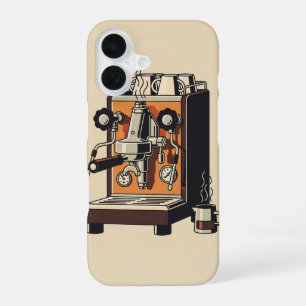 Machine Espresso Vintage iPhone 16 Case