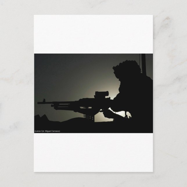 MACHINE GUN POSTCARD (Front)
