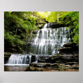 Machine Gun Waterfalls Poster