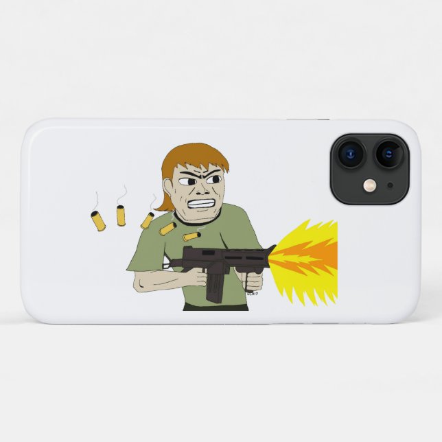 machine gunner Case-Mate iPhone case (Back (Horizontal))