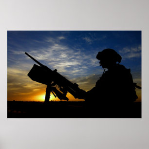 Machine Gunner Poster