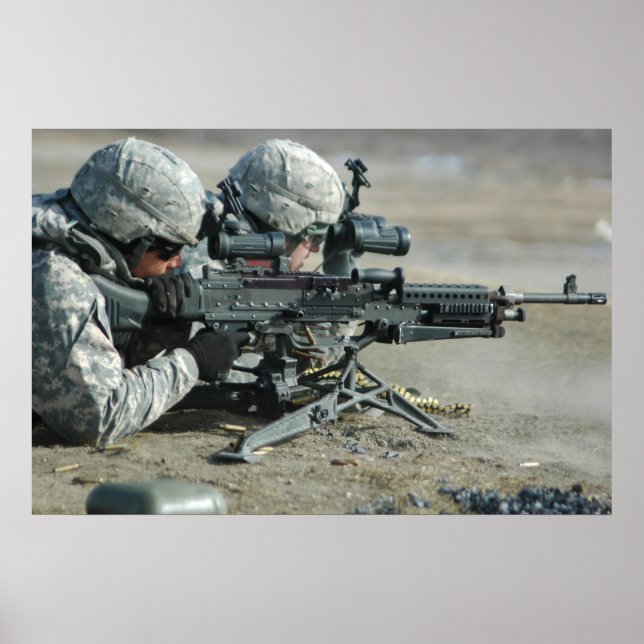 Machine Gunner Qualifications Poster (Front)