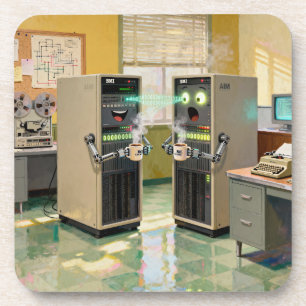 “Machine Language” - Humourous Technology Coaster