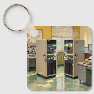 “Machine Language” - Humourous Technology Key Ring