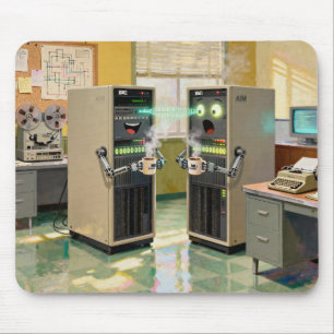 “Machine Language”  -  Humourous Technology        Mouse Pad