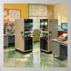 “Machine Language” - Humourous Technology Poster