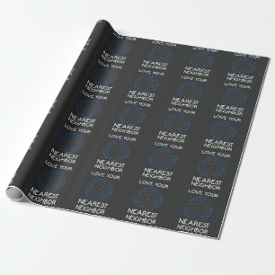 Machine Learning Nearest Neighbor Algorithm AI Wrapping Paper