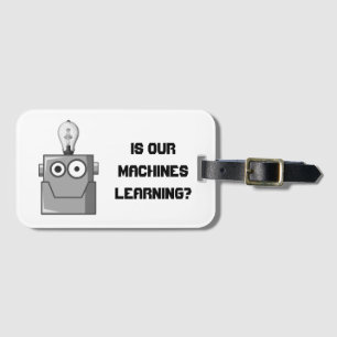 Machine Learning Technology Humour Luggage Tag