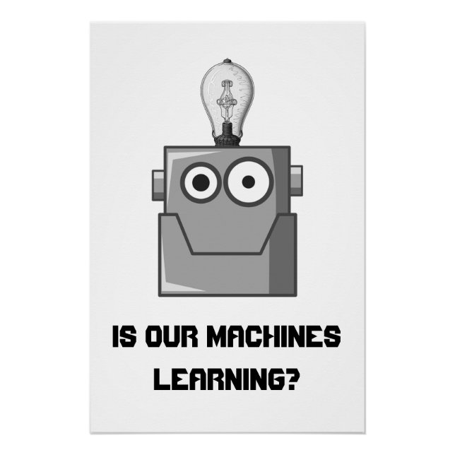 Machine Learning Technology Humour Poster (Front)