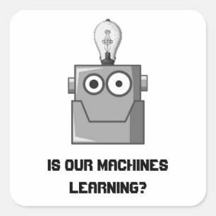 Machine Learning Technology Humour Square Sticker