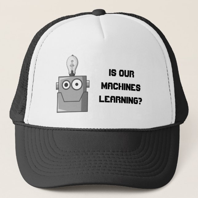 Machine Learning Technology Humour Trucker Hat (Front)