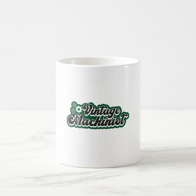 Machine Mechanic CNC Machinist Retro Funny Gift Coffee Mug (Center)
