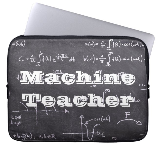 Machine Teacher Laptop Sleeve (Front)