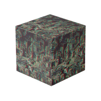 Machine Wood Cube Decor