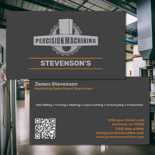 Machining and Metal Fab Business Card