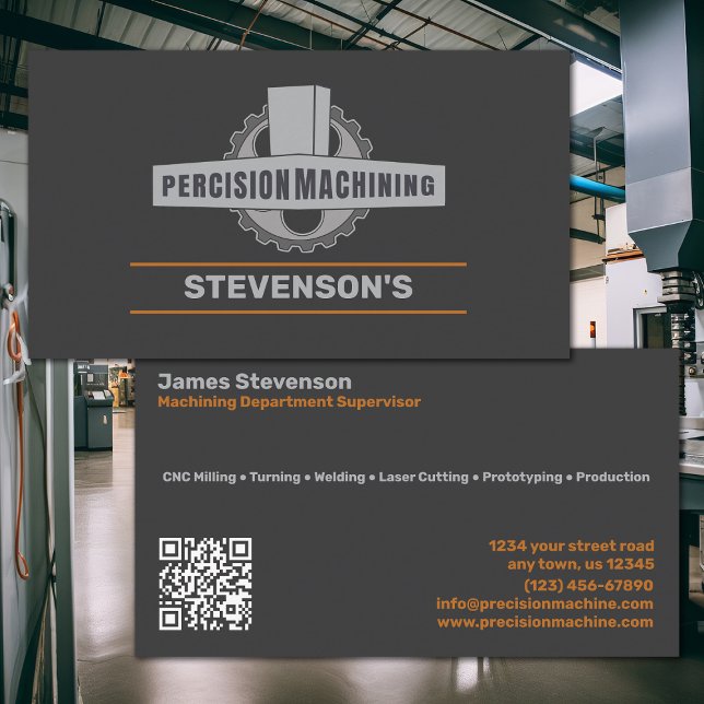 Machining and Metal Fab Business Card (Creator Uploaded)