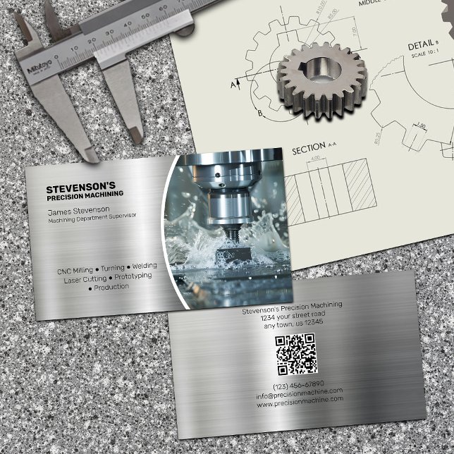 Machining and Metal Fab Business Card (Creator Uploaded)