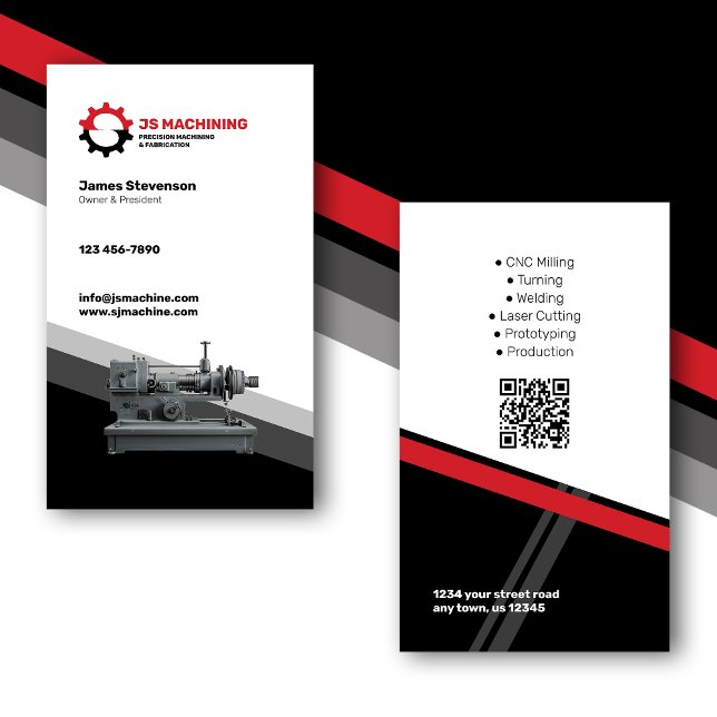 Machining and Metal Fab Business Card (Creator Uploaded)