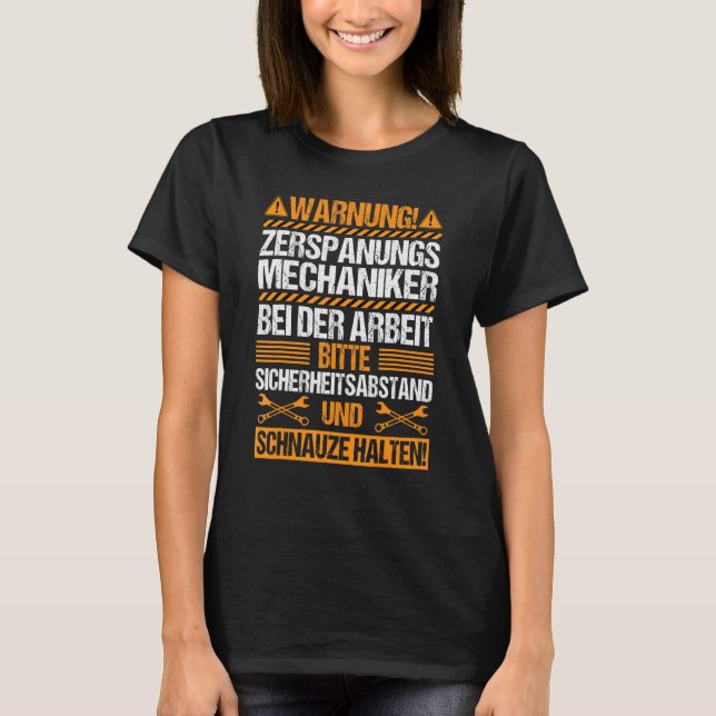Machining Mechanics Machiner Cnc Industrial Mechan T-Shirt (Front)