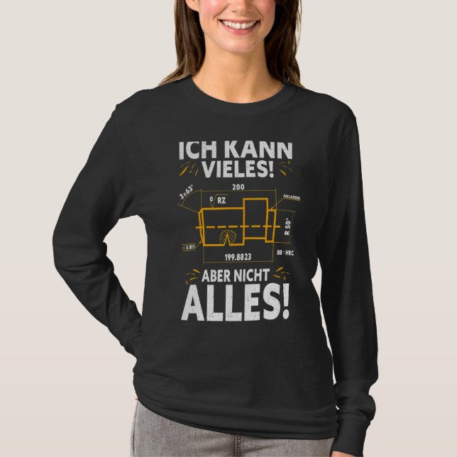 Machining Mechanics Rotary Cutter Cnc Programmer T-Shirt (Front)
