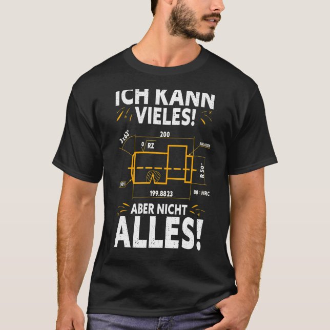 Machining Mechanics Rotary Cutter Cnc Programmer T-Shirt (Front)