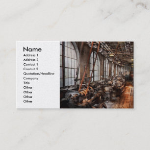 Machinist - A fully functioning machine shop Business Card