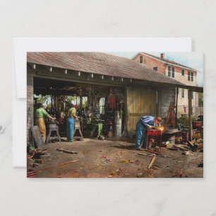 Machinist - Backyard machinists 1942 Invitation