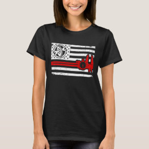 Machinist Flag Tools Cnc Machine Operator Machinin T-Shirt