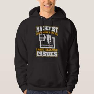 Machinist funny machinist operator hoodie